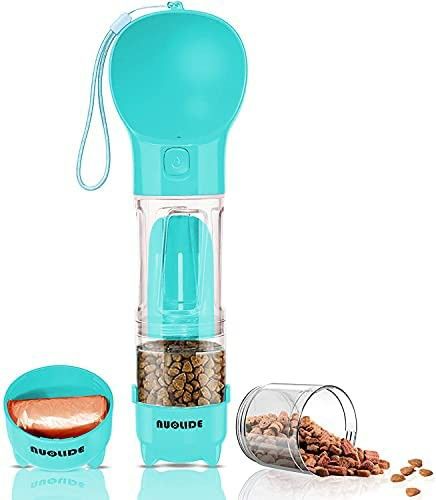Gourde de Voyage 2-en-1 pour Chien & Chat – Eau & Nourriture Toujours à Portée de Main