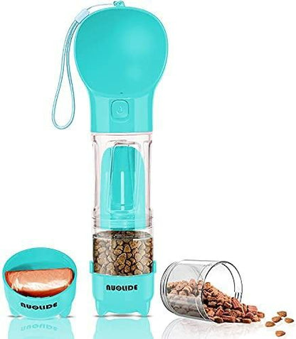 Gourde de Voyage 2-en-1 pour Chien & Chat – Eau & Nourriture Toujours à Portée de Main